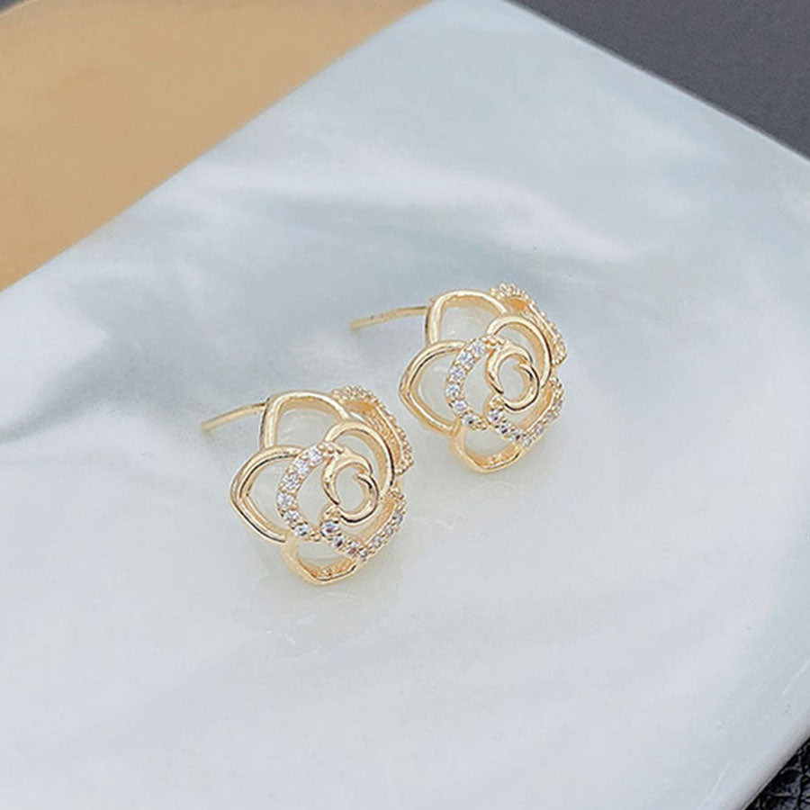 ショッピングゴー shoppinggo ピアス はな 可愛いピアス キラキラ ビジューピアス おしゃれ かわいい きれいめ レディース 人気アクセサリー