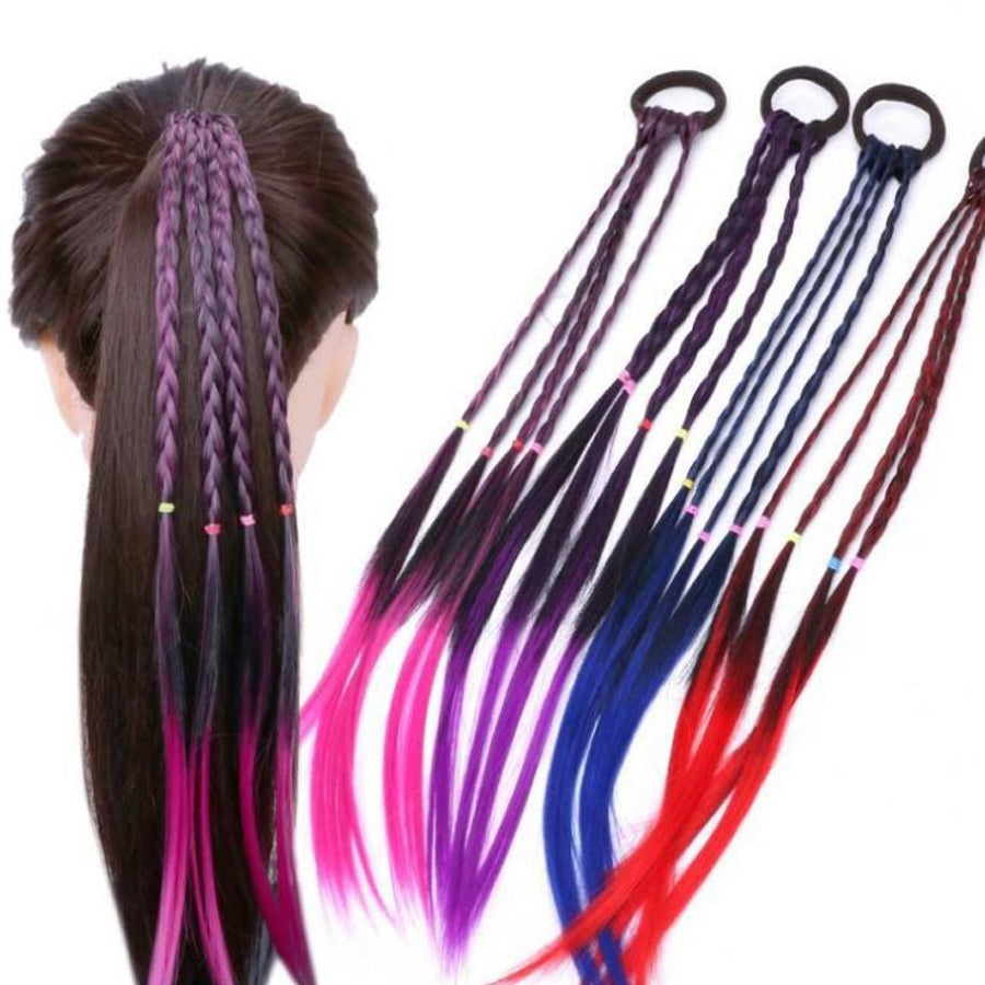 ショッピングゴー shoppinggo ヘアアクセサリー エクステ ロング編み込みウィッグ 子供 キッズ ジュニア