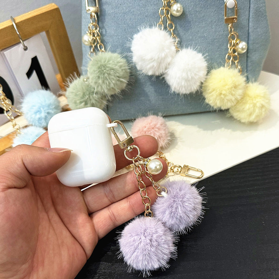 ショッピングゴー shoppinggo ポンポン ファーチャーム  ふわふわ バッグチャーム キーリング フェイクファー ミニチャーム あったか もこもこ 可愛い アクセサリー カラフル