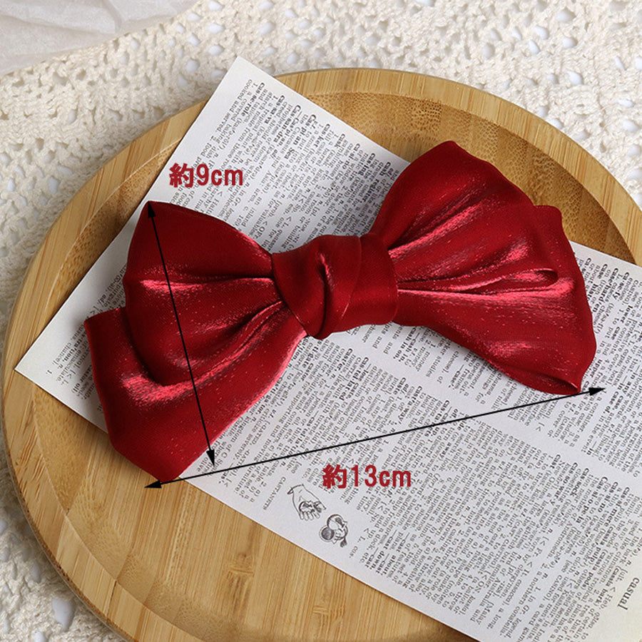 ショッピングゴー shoppinggo 大驚小怪蝴蝶結髮夾 小型 髮夾 髮飾 雙層 端莊 可愛 優雅 髮針 可愛 派對 成人