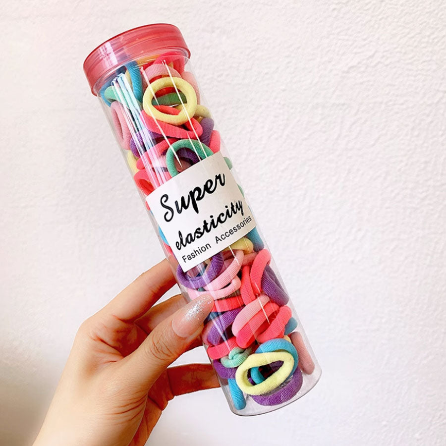 ショッピングゴー shoppinggo 不纏繞橡皮筋 小套裝 髮圈 嬰兒橡皮筋 不纏繞橡皮筋 簡約 KIDS 兒童 不痛 可愛 日常 普通使用 日用