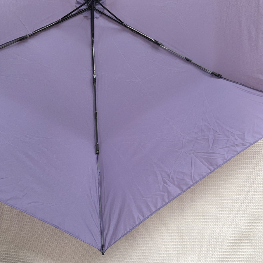 ショッピングゴー shoppinggo 日傘 折り畳み傘 晴雨兼用 軽量 UVカット 遮光率100% 撥水加工 6本骨 紫外線カット レディース 軽い 3段折りたたみ お洒落 日焼け防止 かわいい （パープル） パープル