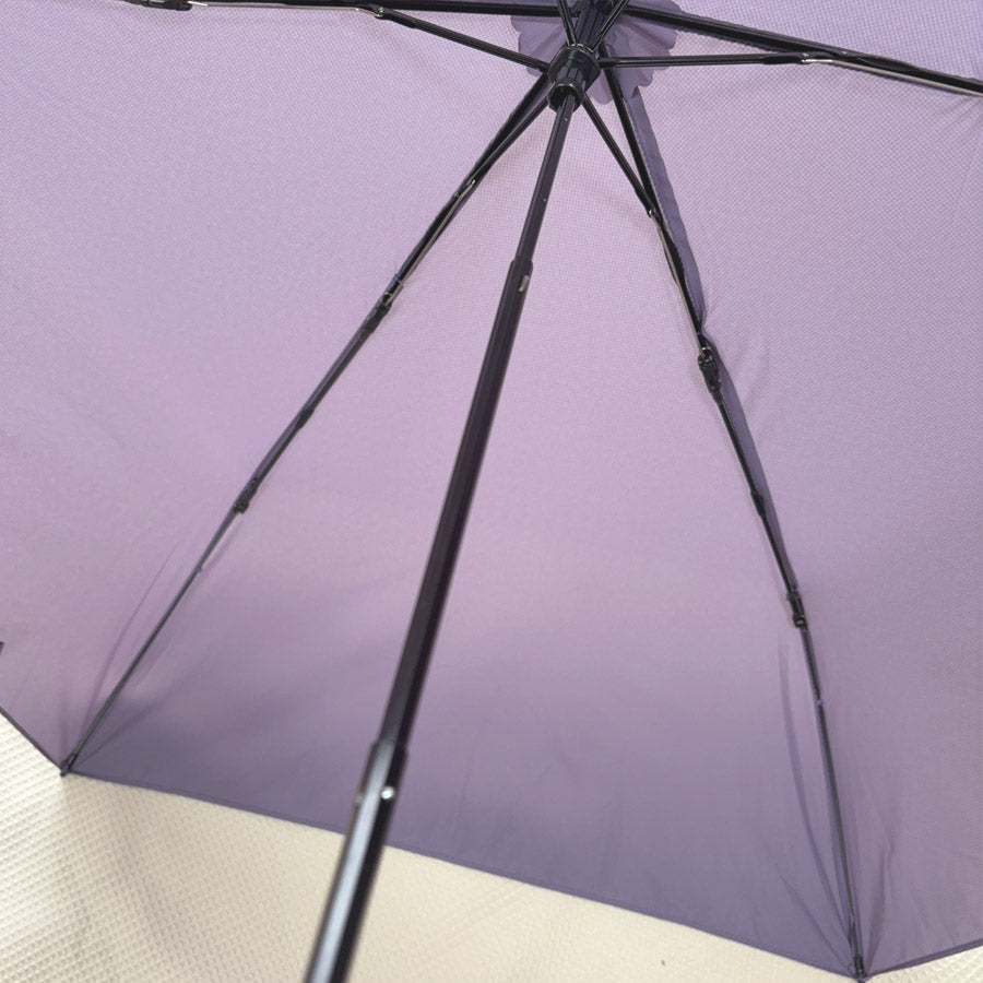 ショッピングゴー shoppinggo 日傘 折り畳み傘 晴雨兼用 軽量 UVカット 遮光率100% 撥水加工 6本骨 紫外線カット レディース 軽い 3段折りたたみ お洒落 日焼け防止 かわいい （パープル） パープル
