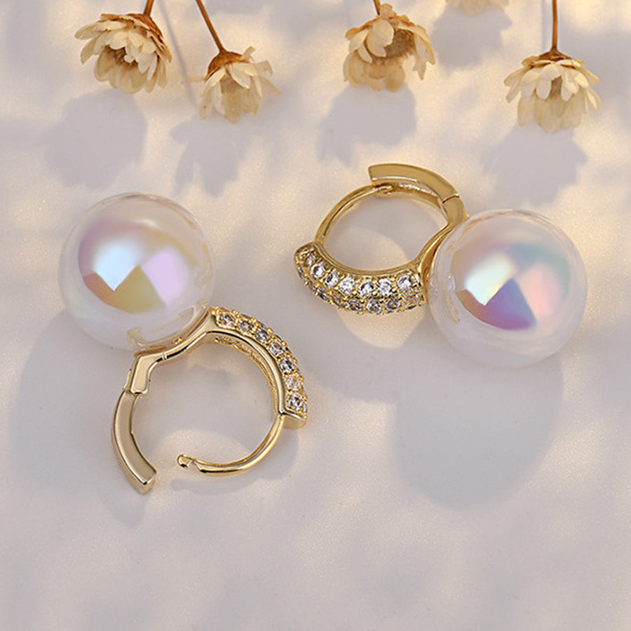 ショッピングゴー shoppinggo ピアス リングピアス パールピアス レディース 人気アクセサリー上品 ゴールド （ゴールド） ゴールド