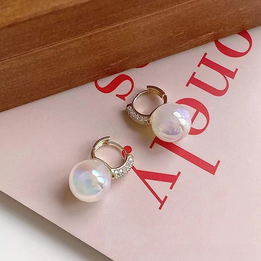 ショッピングゴー shoppinggo ピアス リングピアス パールピアス レディース 人気アクセサリー上品 ゴールド （ゴールド） ゴールド