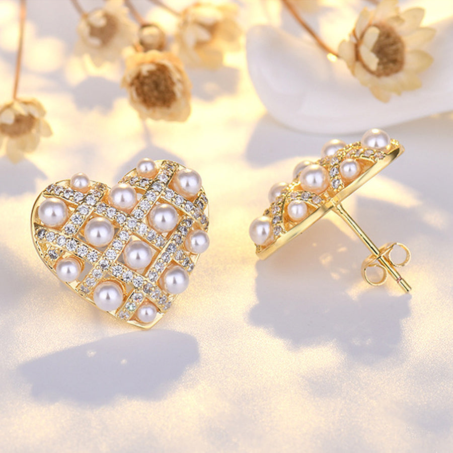 ショッピングゴー shoppinggo ピアス ハート キラキラ ビジューピアス リング ゴールド フープピアス きれいめ レディース 人気アクセサリー （ゴールド） ゴールド