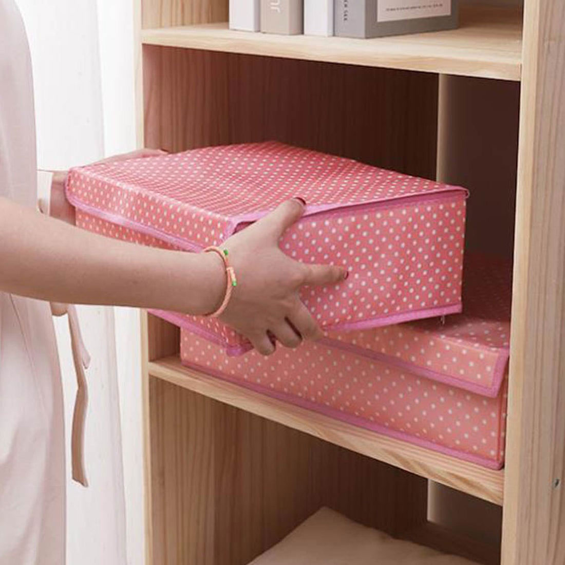 ショッピングゴー shoppinggo 下着収納17マス 星 仕切り 収納ケース 靴下ケース 仕切り収納 収納ケース 折りたたみ 衣類収納 靴下