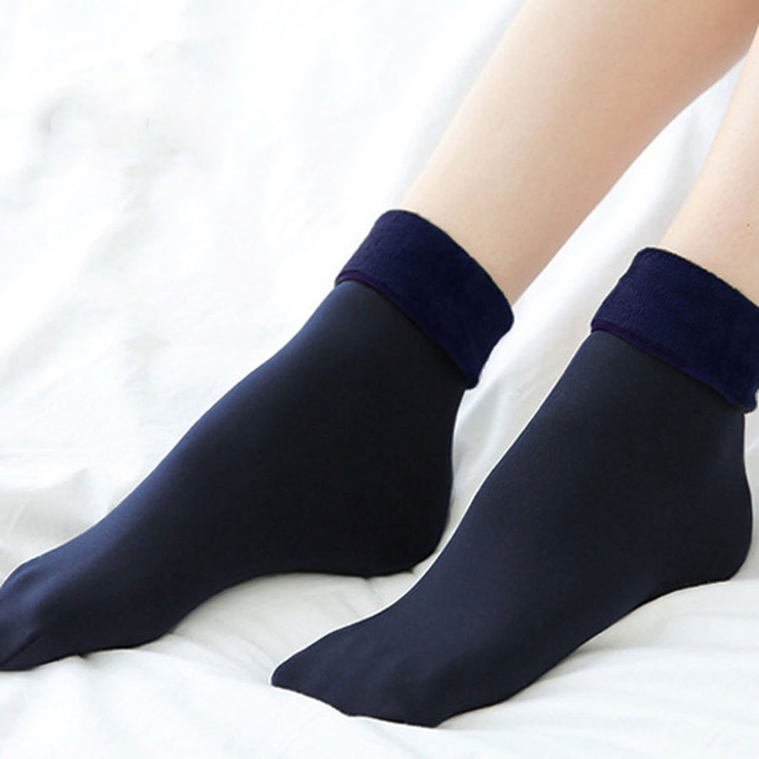 Shopping Go Shopping Go Anti-Cold Socks Women's Socks Fleece Lined Socks Footwear Heat-Generating Socks Warm