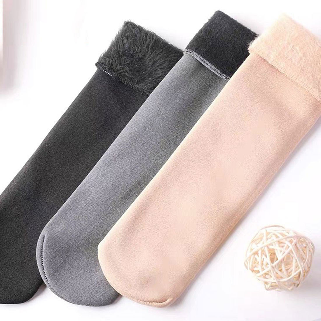 Shopping Go Shopping Go Anti-Cold Socks Women's Socks Fleece Lined Socks Footwear Heat-Generating Socks Warm