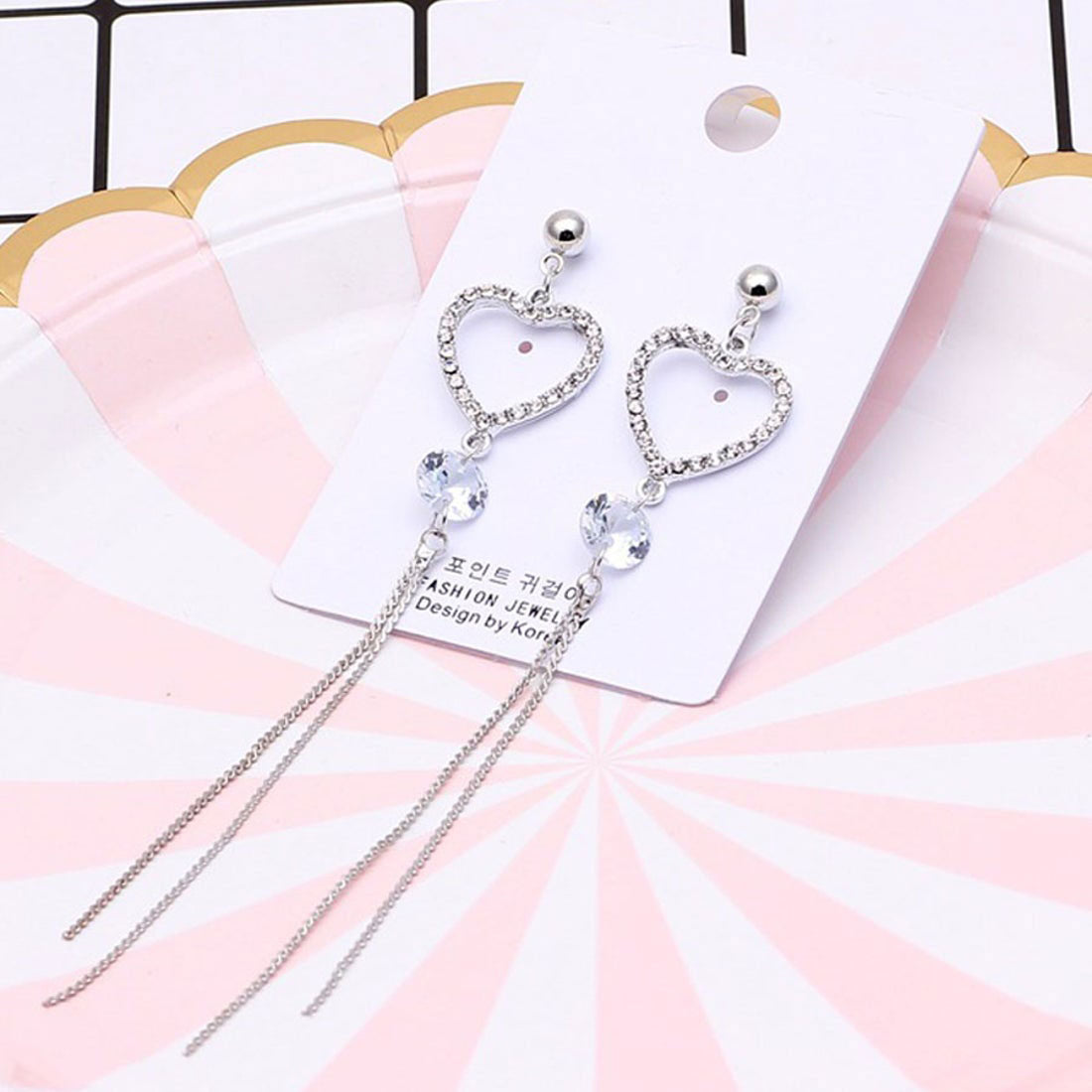 購物Go Shopping Go Pure Cunding Ladies Long Pierce搖動流行的配件