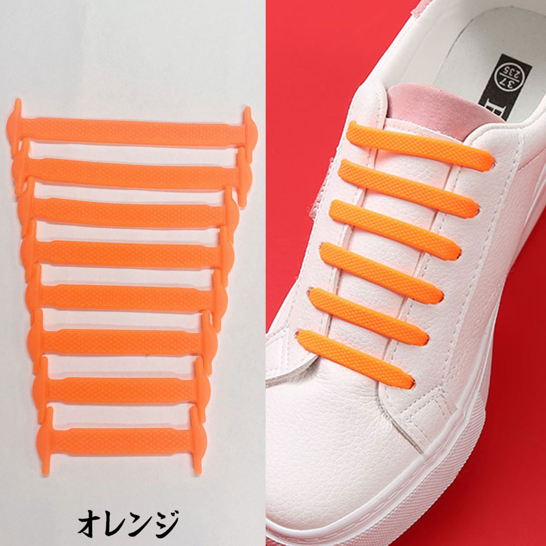 Shoppinggo shoppinggo Shoelaces No tying Shoelaces Stylish Adults Children Silicone rubber Black and white Shoelaces Won't come undone One-touch Easy Stylish [Non-returnable item]