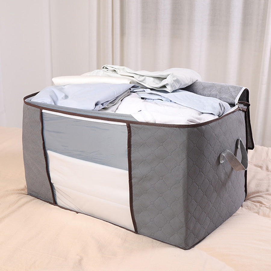 ショッピングゴー shoppinggo 衣類・布団収納袋 布団収納ケース 衣類 収納ケース 衣類収納袋 おしゃれ 横置き コンパクト シングル 掛け布団 掛布団 ふとん しゅうのう （パープル） パープル