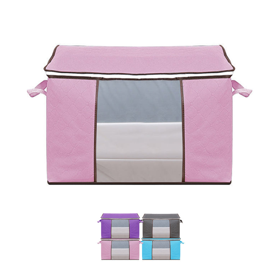 ショッピングゴー shoppinggo 衣類・布団収納袋 布団収納ケース 衣類 収納ケース 衣類収納袋 おしゃれ 横置き コンパクト シングル 掛け布団 掛布団 ふとん しゅうのう （パープル） パープル