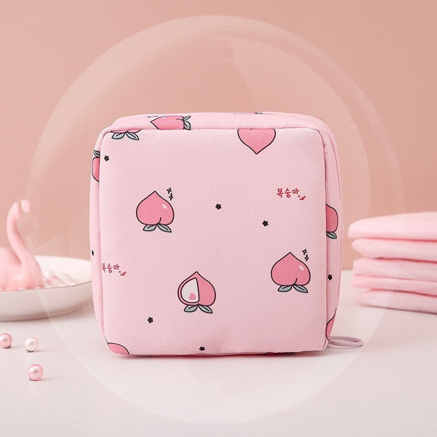 ショッピングゴー shoppinggo ミニ ポーチ 小物入れ 小さめ ファスナー カード キーケース サニタリーポーチ  ジュニア コスメ,ピンク