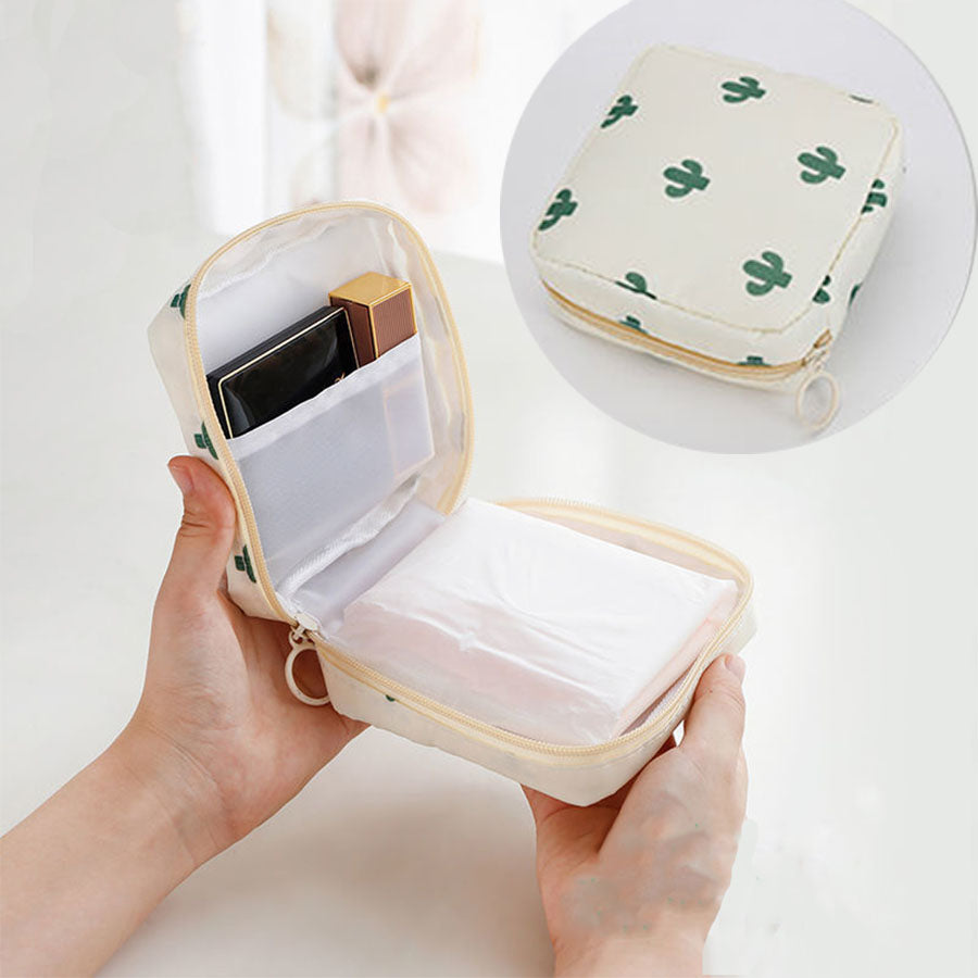 ショッピングゴー shoppinggo ミニ ポーチ 小物入れ 小さめ ファスナー カード キーケース サニタリーポーチ  ジュニア コスメ,ホワイト