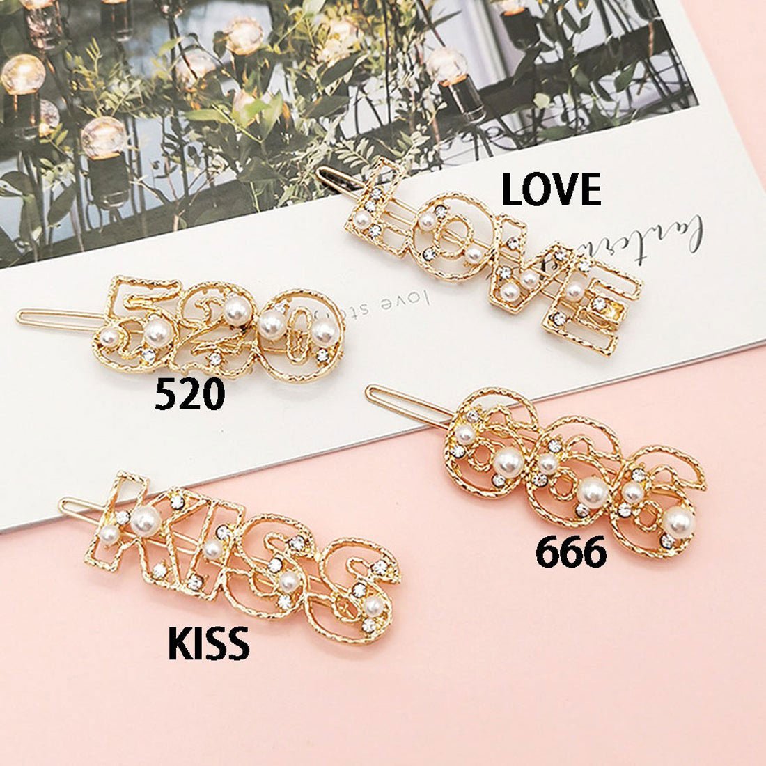 ショッピングゴー shoppinggo ヘアピン パールビーズ ヘアピン パッチンとめ かわいい ヘアアクセサリー おしゃれ