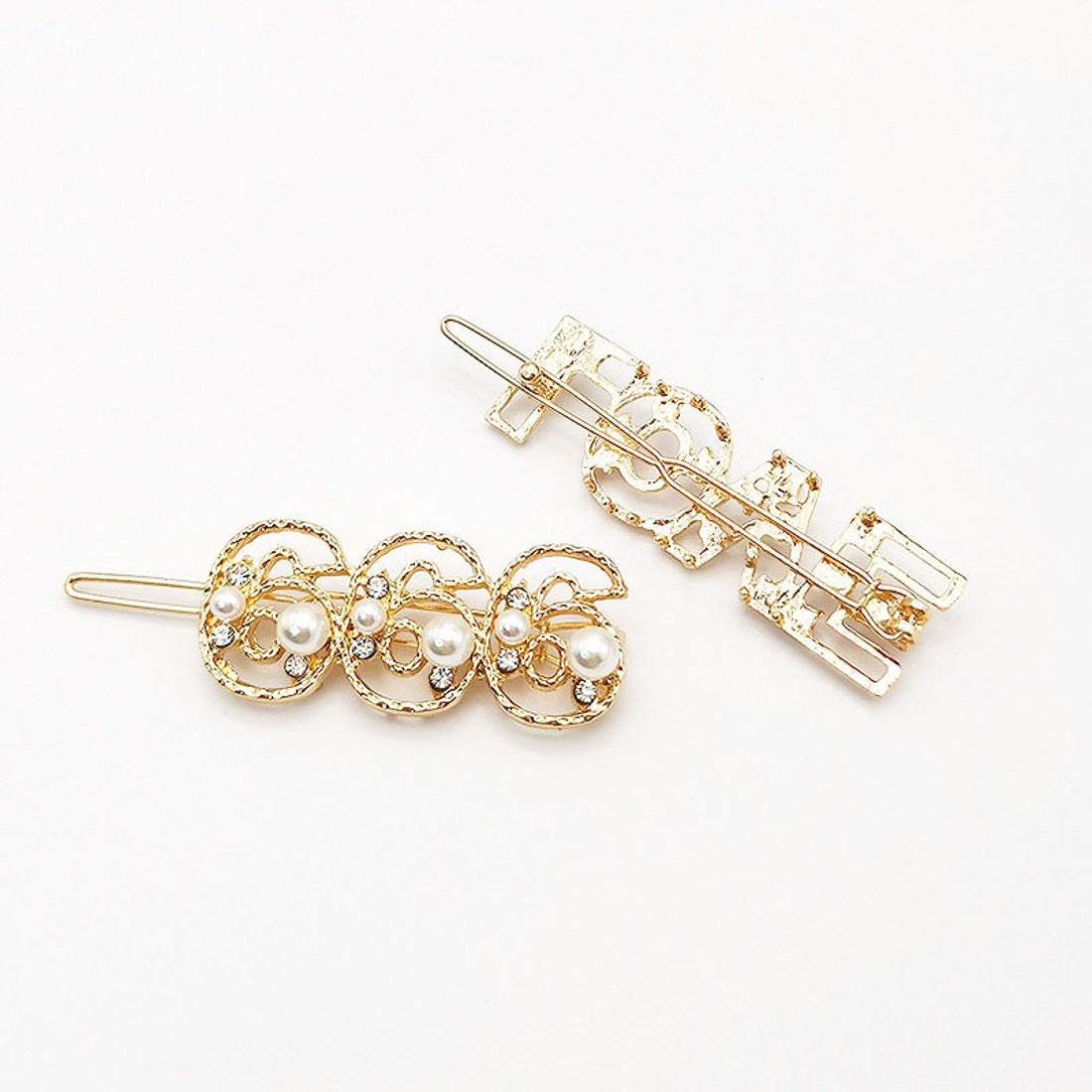 ショッピングゴー shoppinggo ヘアピン パールビーズ ヘアピン パッチンとめ かわいい ヘアアクセサリー おしゃれ