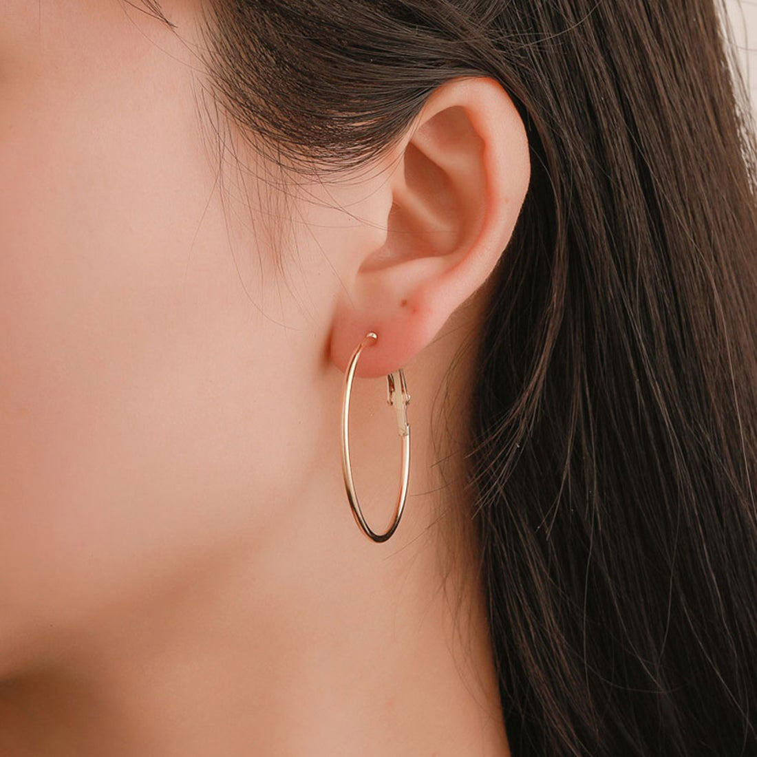Shoppinggo shoppinggo Hoop earrings set 6-piece set Circle earrings Ring earrings Small Standard Fashionable Accessories