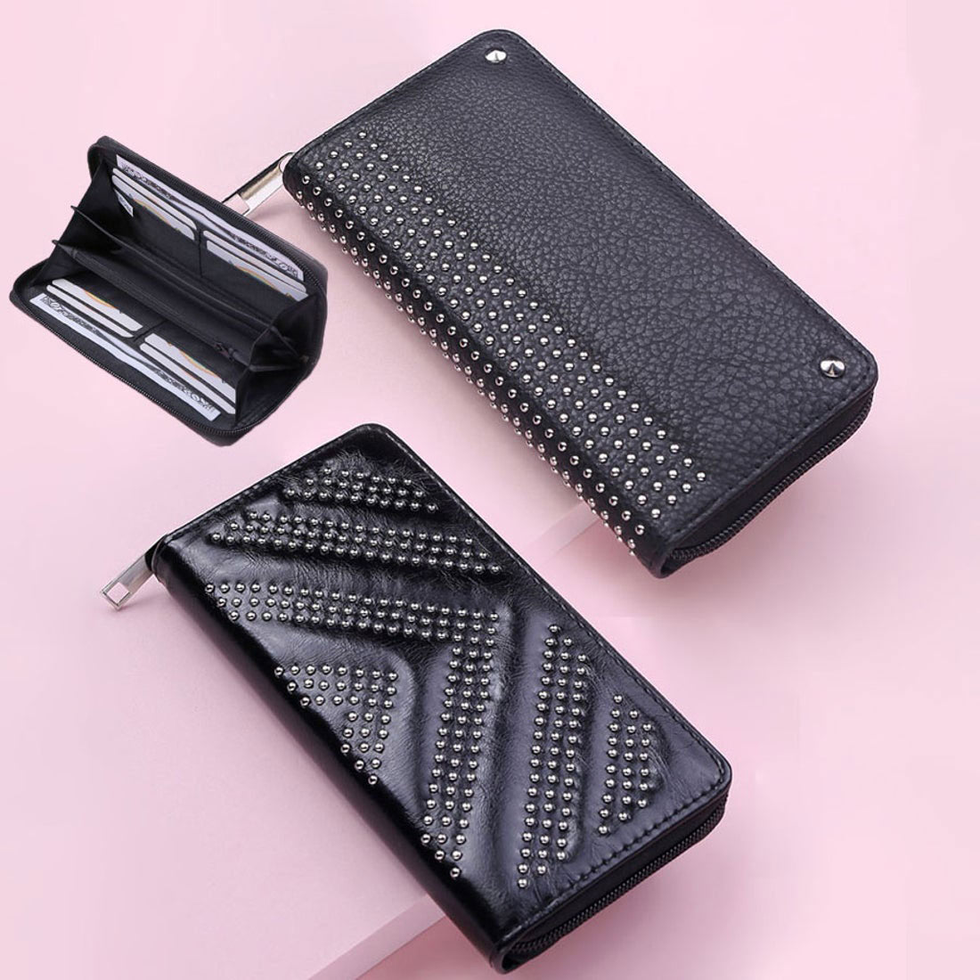 Shoppinggo shoppinggo Long wallet for women Large capacity Card holder Cover Adult cute Stylish Long wallet Large Cute Coin purse Divider