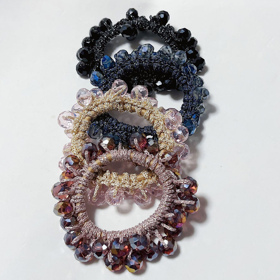 ショッピングゴー shoppinggo ヘアゴム バブル シンプル ブレスレット ビーズ ヘア留め ヘアアクセサリー 髪飾り 上品 パーティー飾り