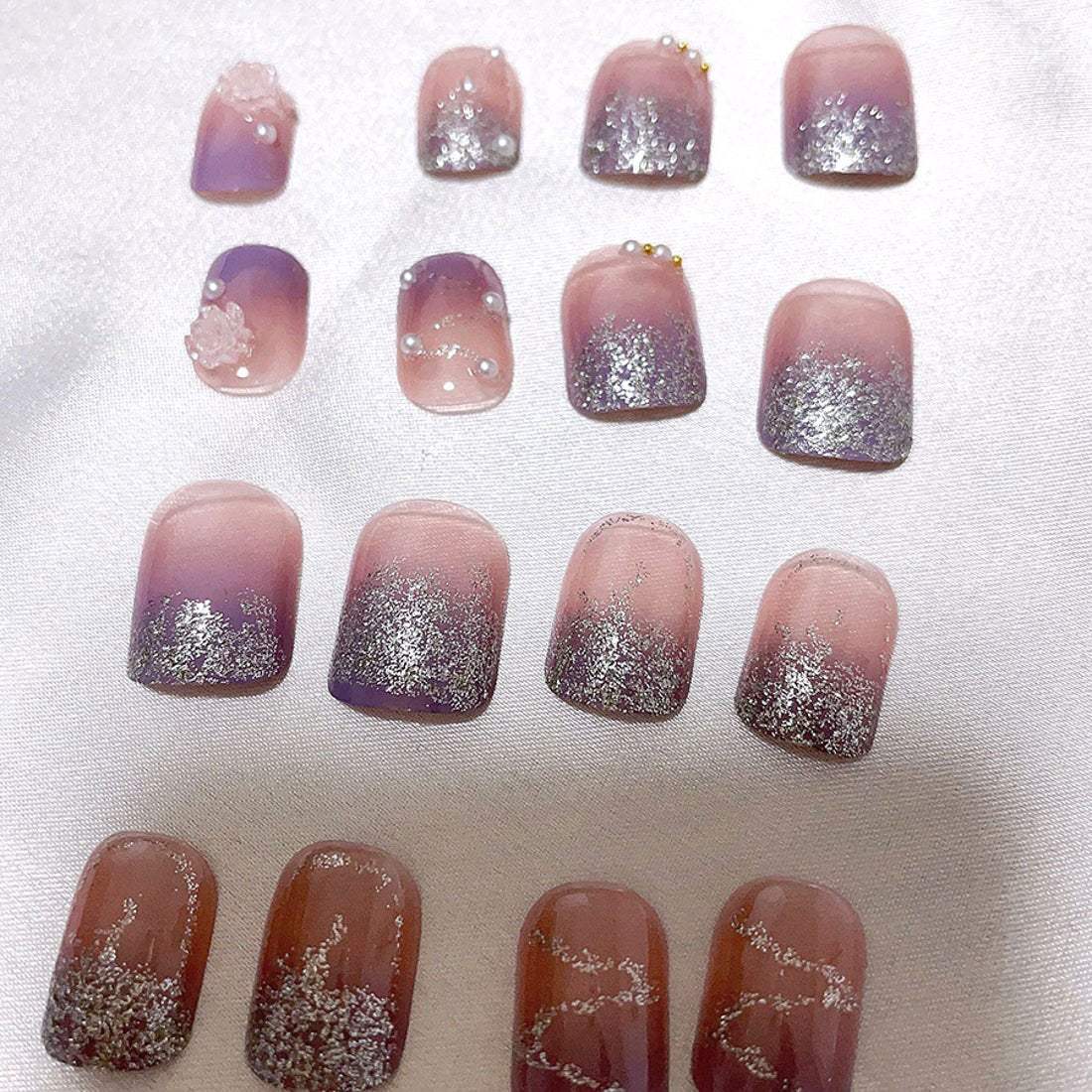 ショッピングゴー shoppinggo ネイルチップ ショート シンプル つけ爪 ネイルアート アートチップ デコチップ【返品不可商品】 （Z372） Z372