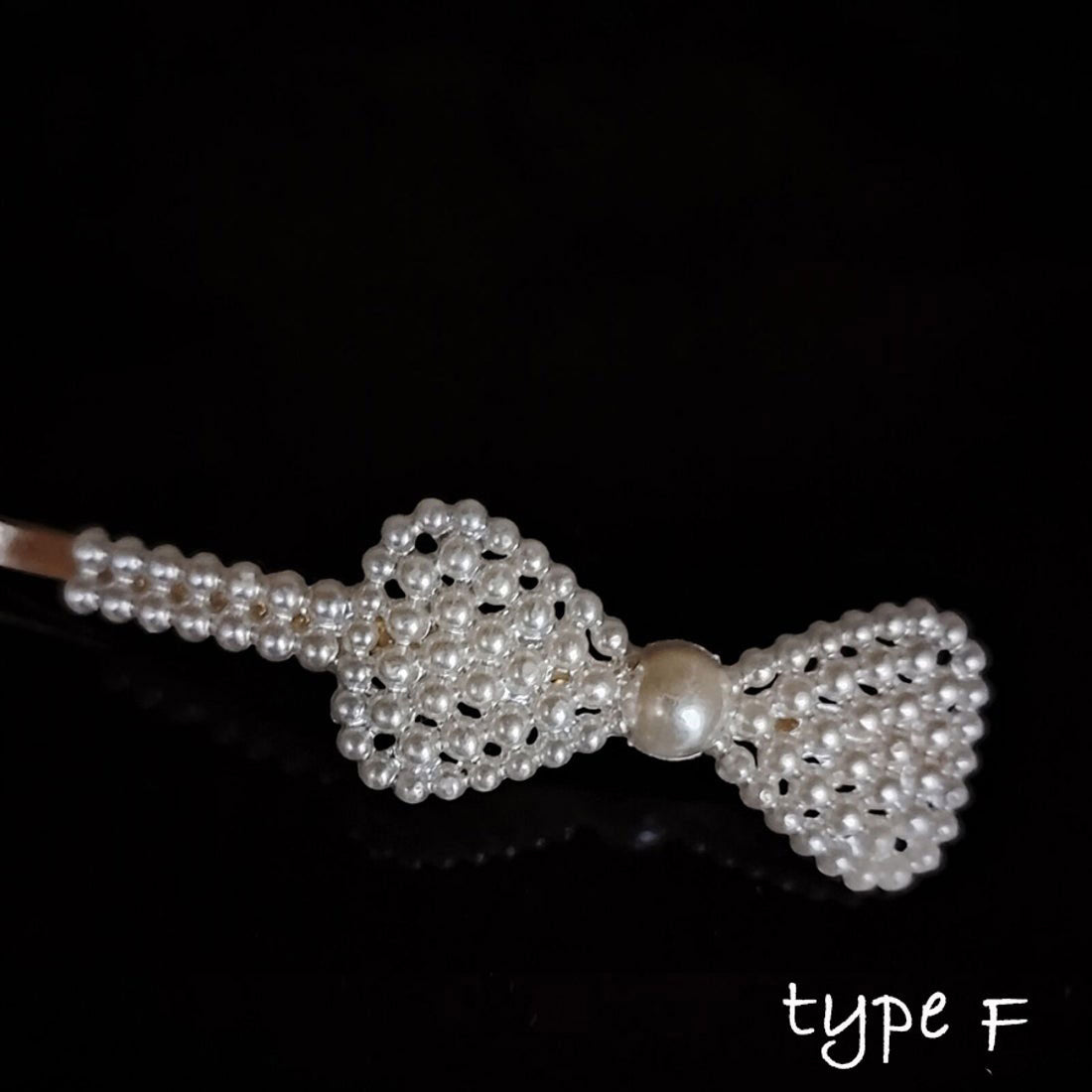 ショッピングゴー shoppinggo ヘアピン ヘアクリップ パールビーズヘアピン パッチンどめ かわいい ヘアアクセサリー （ホワイトF） ホワイトF