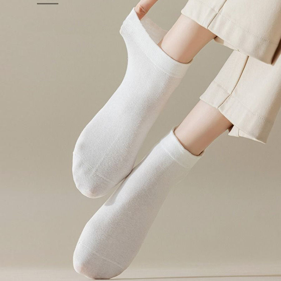 Shoppinggo shoppinggo socks, socks for women, anti-cold socks, non-stuffy socks, socks, footwear, short length, ankle socks, white, black, white, cute