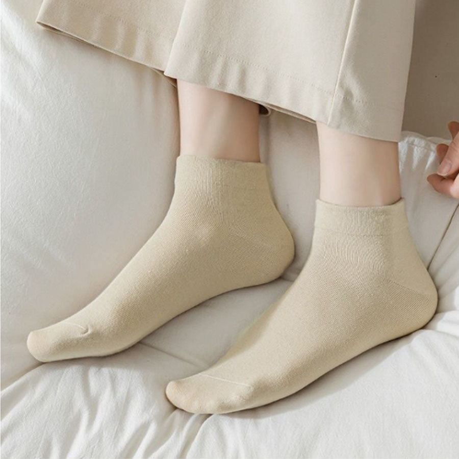 Shoppinggo shoppinggo socks, socks for women, anti-cold socks, non-stuffy socks, socks, footwear, short length, ankle socks, white, black, white, cute
