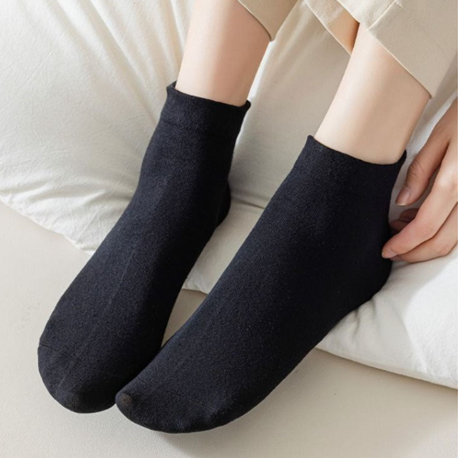 Shoppinggo shoppinggo socks, socks for women, anti-cold socks, non-stuffy socks, socks, footwear, short length, ankle socks, white, black, white, cute