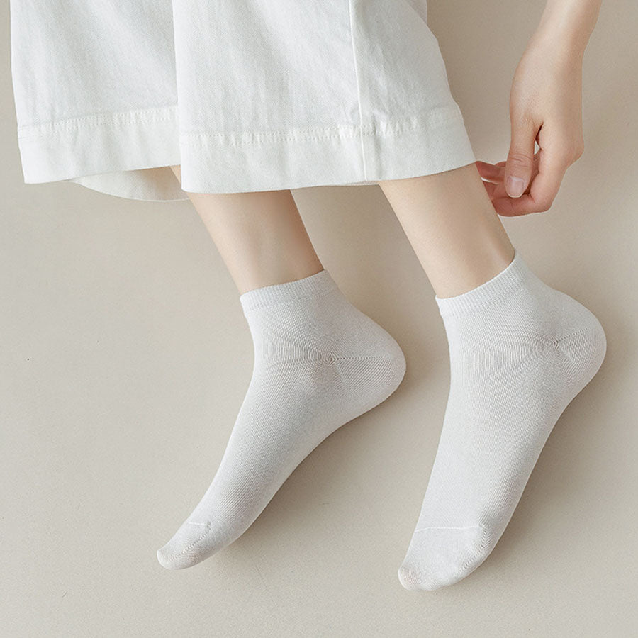 Shoppinggo shoppinggo socks, socks for women, anti-cold socks, non-stuffy socks, socks, footwear, short length, ankle socks, white, black, white, cute