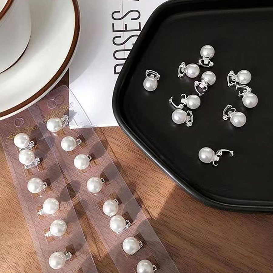 Shoppinggo shoppinggo Mini Hair Clip Pearl 10pcs Hair Clip Hair Accessory Bangs Cute Fashionable Hair Decoration Elegant