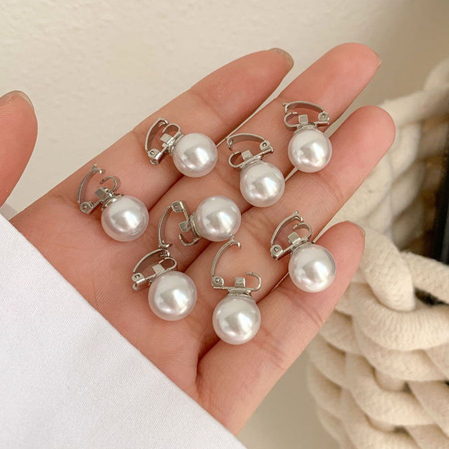 Shoppinggo shoppinggo Mini Hair Clip Pearl 10pcs Hair Clip Hair Accessory Bangs Cute Fashionable Hair Decoration Elegant