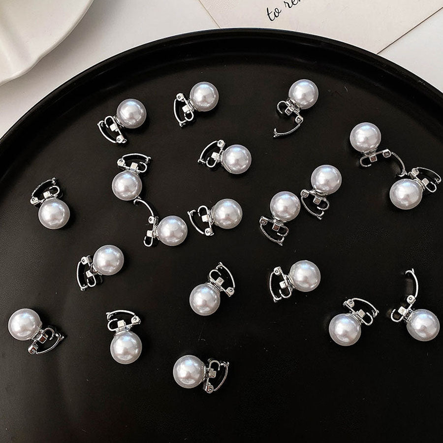 Shoppinggo shoppinggo Mini Hair Clip Pearl 10pcs Hair Clip Hair Accessory Bangs Cute Fashionable Hair Decoration Elegant