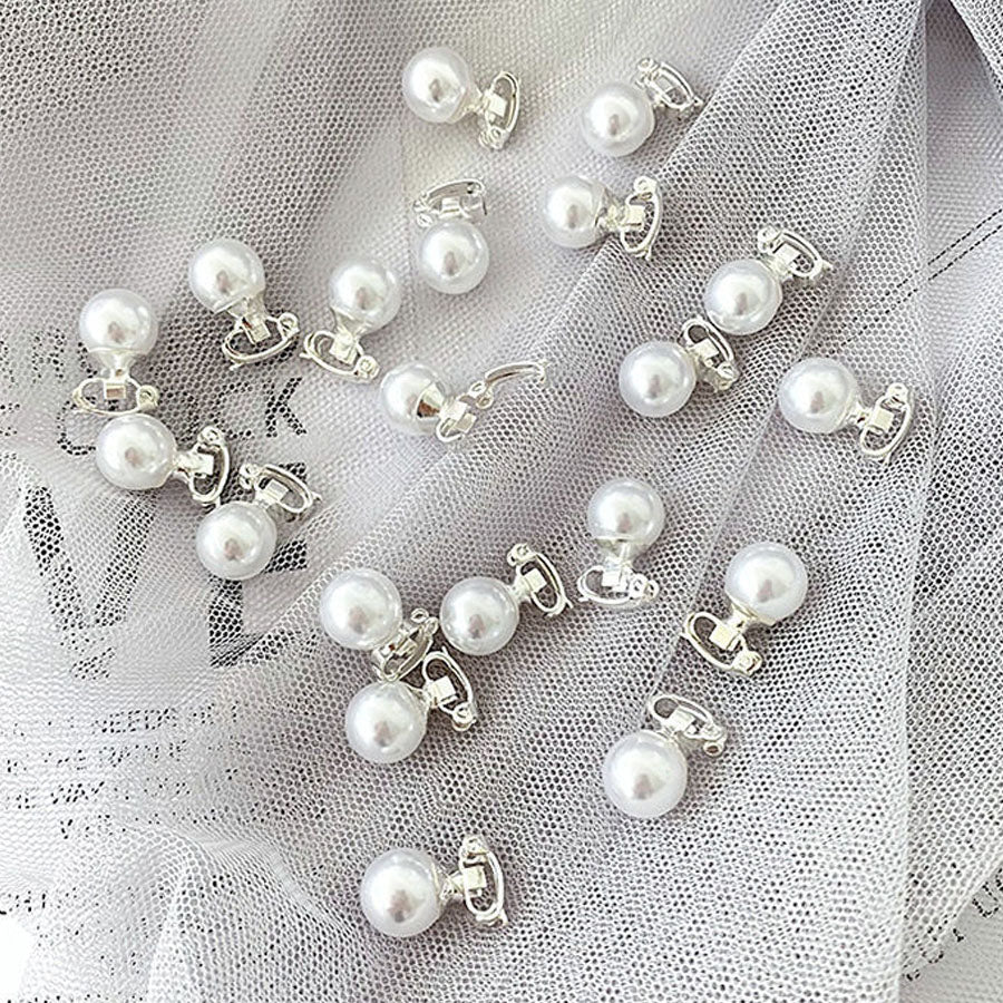 Shoppinggo shoppinggo Mini Hair Clip Pearl 10pcs Hair Clip Hair Accessory Bangs Cute Fashionable Hair Decoration Elegant