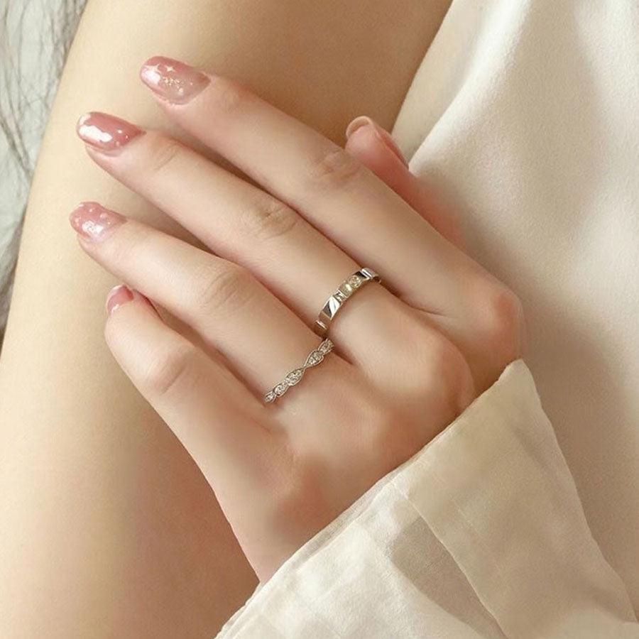 ショッピングゴー shoppinggo リング 指輪 男女兼用 バラ売り ペアリング フリーサイズ レディース メンズ シルバー926製 大きいサイズ （シルバー*女） シルバー*女