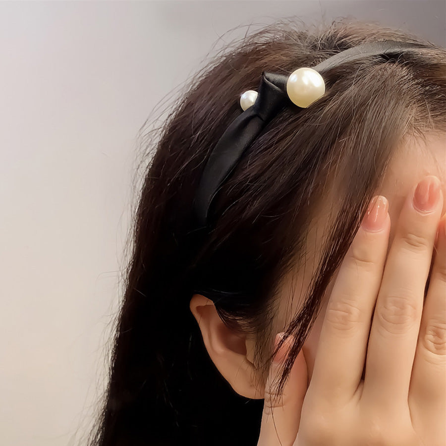 Shopping Go Shoppinggo Headband Pearl Adult Hairband Head Accessory Chic Thick Hair Accessory Wedding After Party Wedding Stone