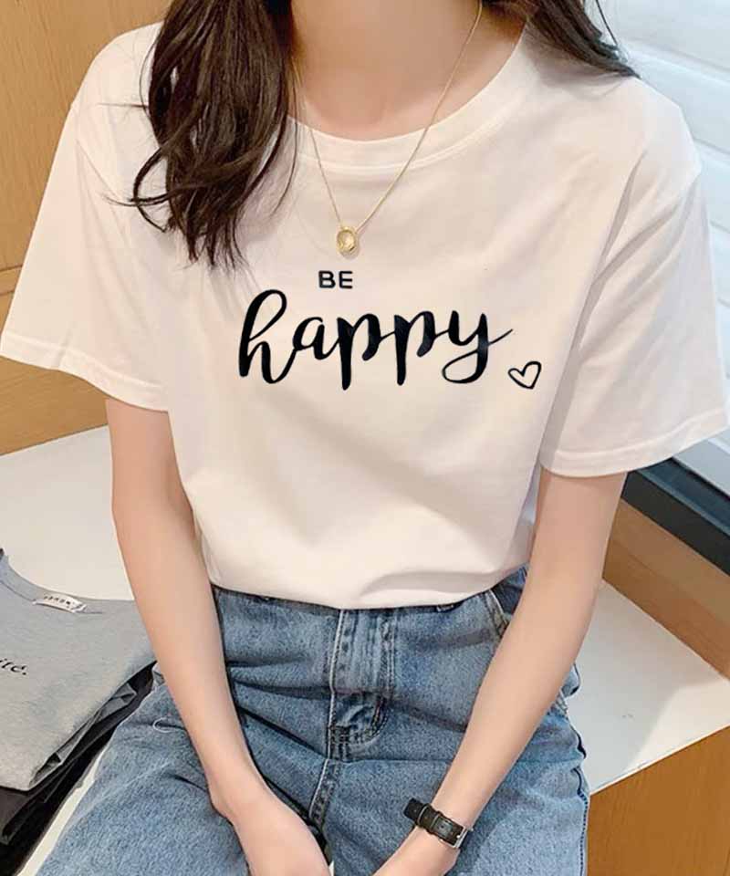 ショッピングゴー shoppinggo Tシャツ レディース ゆるT 半袖 ロゴTシャツ プリントTシャツ 柄プリントゆるシルエット半袖Tシャツトップス 春 夏 クルーネック ブランド,ホワイト04