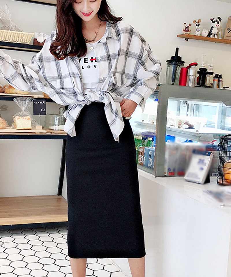 ショッピングゴー shoppinggo タイトスカート 3way 春秋夏 レディース ボトムス ストレート タイト ペンシル ミモレ丈スカート マキシ スリム ロングスカート