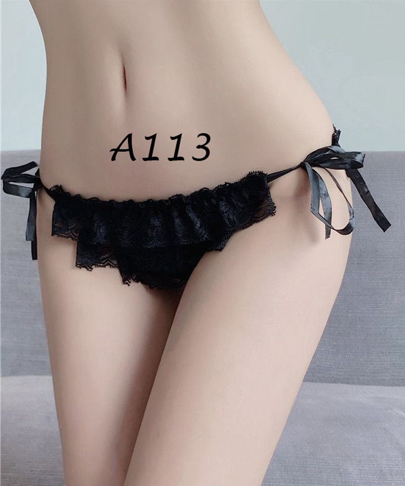 ショッピングゴー shoppinggo レースショーツ セクシー ショーツ単品 薄型 総レース 透け感 下着 ランジェリー シースルー ふんどしパンツ【返品不可商品】
