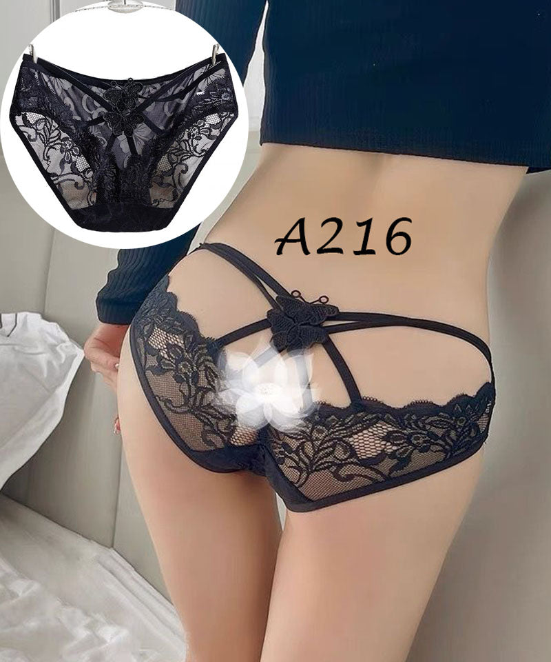 ショッピングゴー shoppinggo レースショーツ セクシー ショーツ単品 薄型 総レース 透け感 下着 ランジェリー シースルー ふんどしパンツ【返品不可商品】