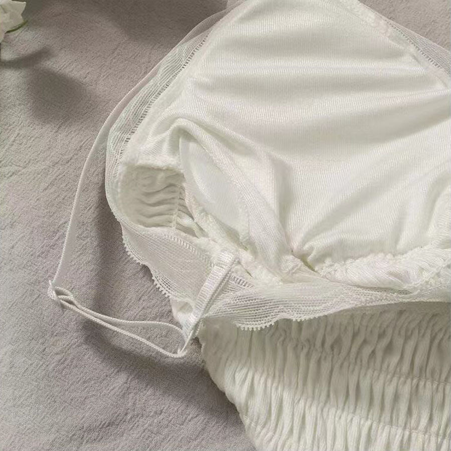 Shopping Go shoppinggo Camisole with cups Cami tank top Bra White Black Padded Inner Wedding Show bra top Bra cover