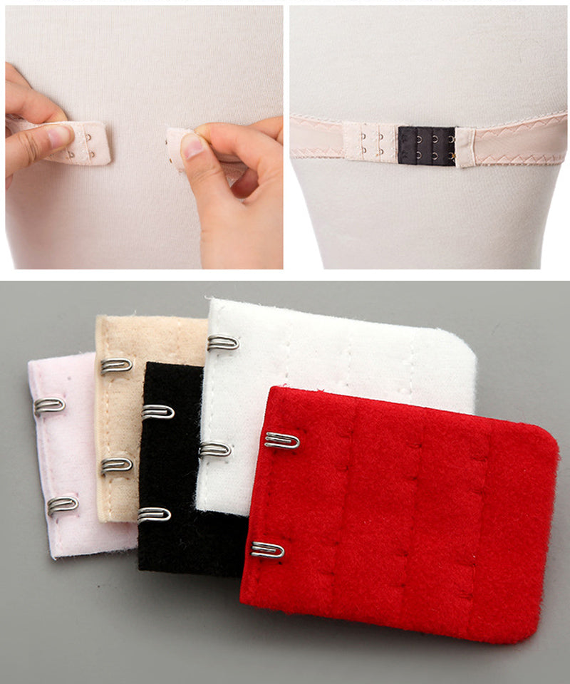 Shoppinggo Bra Extension 2 Rows 3 Columns Bra Hook Expansion Hook Hook for Extension Bra Hook Adjuster Fit Large Size Loose Maternity Pregnancy