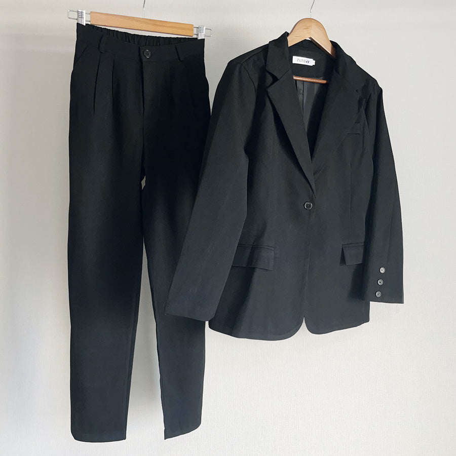ショッピングゴー shoppinggo ジャケット＆パンツ 2点セット スーツ セットアップ レディース スーツ パンツスーツ オフィス フォーマル テーラードジャケット