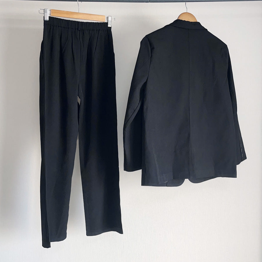 ショッピングゴー shoppinggo ジャケット＆パンツ 2点セット スーツ セットアップ レディース スーツ パンツスーツ オフィス フォーマル テーラードジャケット