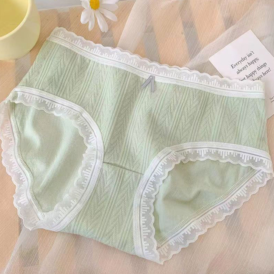 ショッピングゴー shoppinggo ショーツ かわいい ハイウエスト 無地 プレーンショーツ 下着 女性 パンツ パンティ レース スダンダードショーツ 伸縮性 フィット感 【返品不可商品】