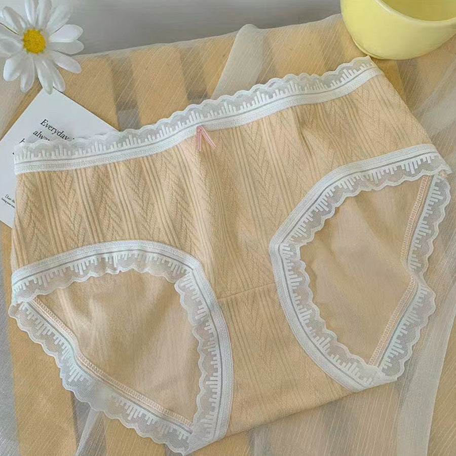 ショッピングゴー shoppinggo ショーツ かわいい ハイウエスト 無地 プレーンショーツ 下着 女性 パンツ パンティ レース スダンダードショーツ 伸縮性 フィット感 【返品不可商品】