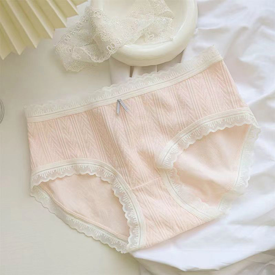 ショッピングゴー shoppinggo ショーツ かわいい ハイウエスト 無地 プレーンショーツ 下着 女性 パンツ パンティ レース スダンダードショーツ 伸縮性 フィット感 【返品不可商品】