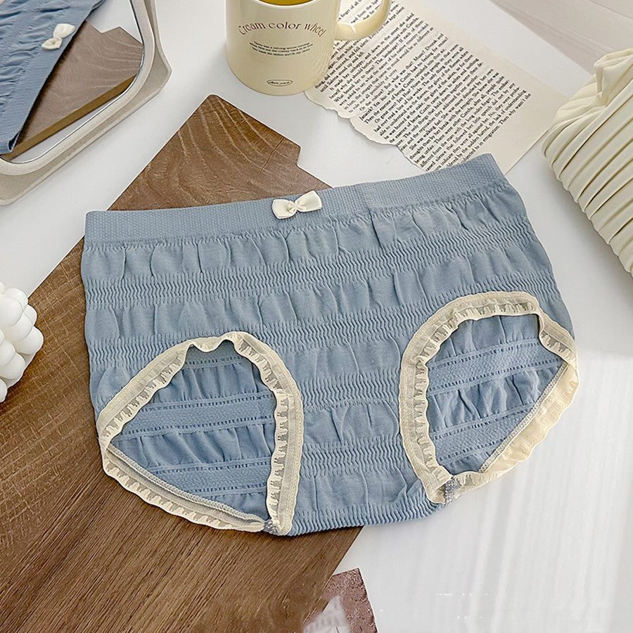 ショッピングゴー shoppinggo プレーンショーツ ショーツ かわいい ハイウエスト 無地 下着 女性 スダンダードショーツ 伸縮性 フィット感 大きい リラックス 肌着 【返品不可商品】