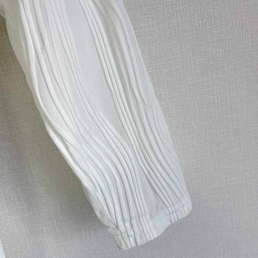 ショッピングゴー shoppinggo 上衣 T恤 女士 圓領 長版T恤 長袖T恤 長款 彈性 白色 秋季服裝 寬鬆 輪廓 套頭 上衣 休閒