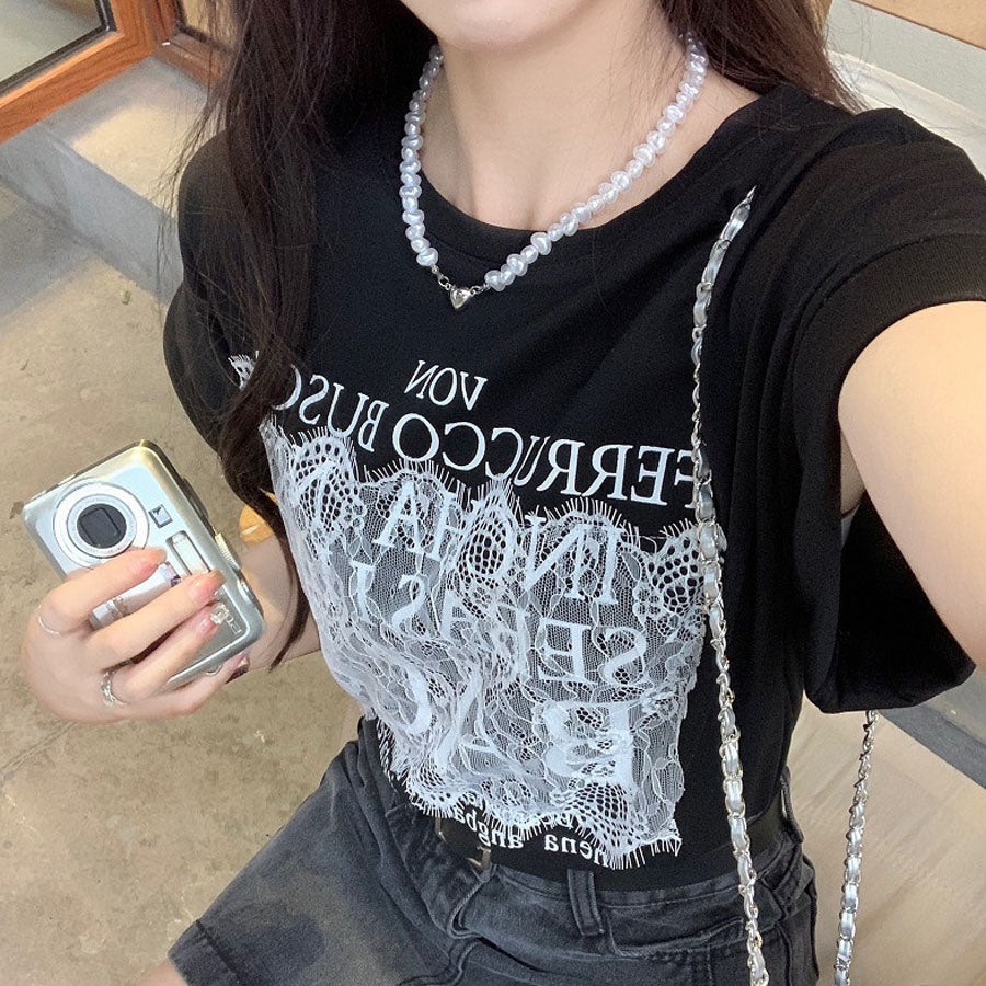 ショッピングゴー shoppinggo ロゴTシャツ 半袖 ゆったり 体型カバー 夏服 tシャツ 英字ロゴ ゆるT 半袖 柄プリントTシャツ ゆるシルエット半袖Tシャツトップス 春 夏 （ホワイト） ホワイト